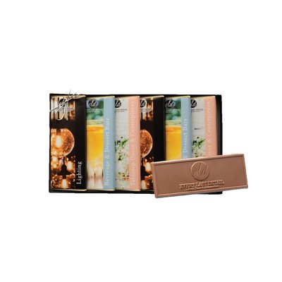 Custom Chocolate - Wrapper Bar Gift Pack with Up to 6 Different Wrapper Designs (Clear Lid)