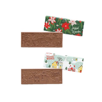 Holiday Mixed Case of 2"x5" Themed Milk Chocolate Wrapper Bars